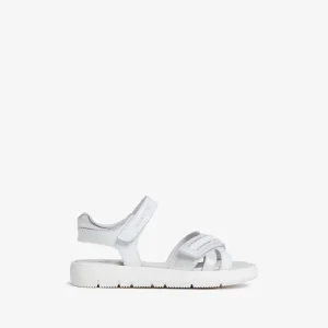 Junior Leather and Technical Fabric Sandals for Girls