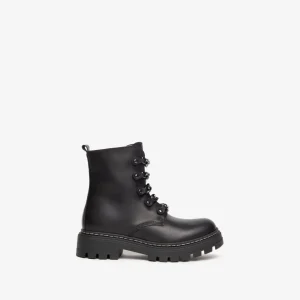 Teen Girls’ Leather Combat Boots