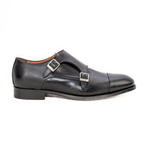 MUSTO doppia fibbia uomo in pelle